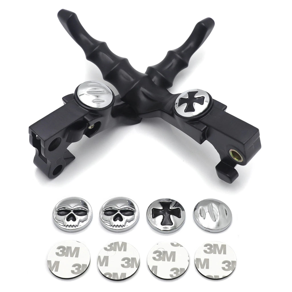 Black Skull Zombie Brake Lever for Harley Forty Eight XL1200X Iron 883 XL883N