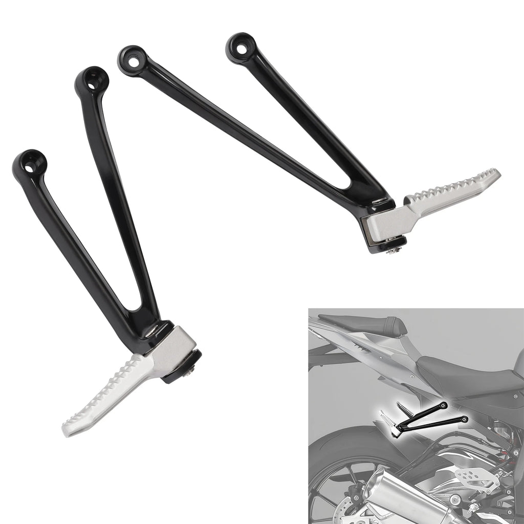 Rear Passenger Footpegs Footrest Bracket for BMW K42 HP4 (2011–2014) K47 S1000R (2013–2016)