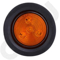 10X 2.5" Round Amber LED Brake Running Tail Light Turn Signal Lamp