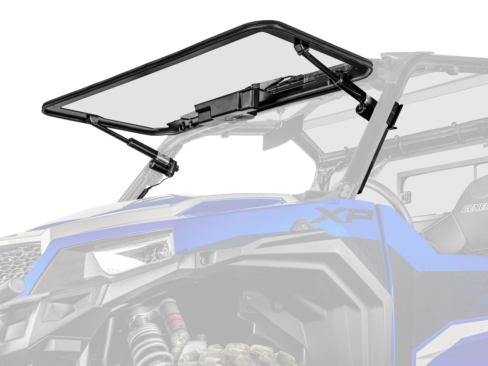 Maxdrive Power Flip Glass Windshield for Polaris General XP 1000 (2019–2023)