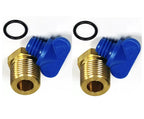 2X Exhaust Manifold Drain Plug Kit for Volvo Penta 4.3 5.0 5.7 7.4 8.2L (Repl 479956)