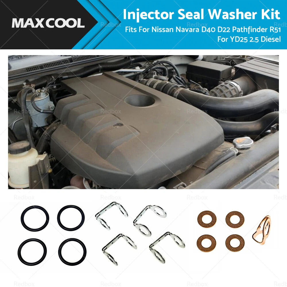 Injector Seal Washer Kit for Nissan Navara D40 D22 Altima (2006–2011)