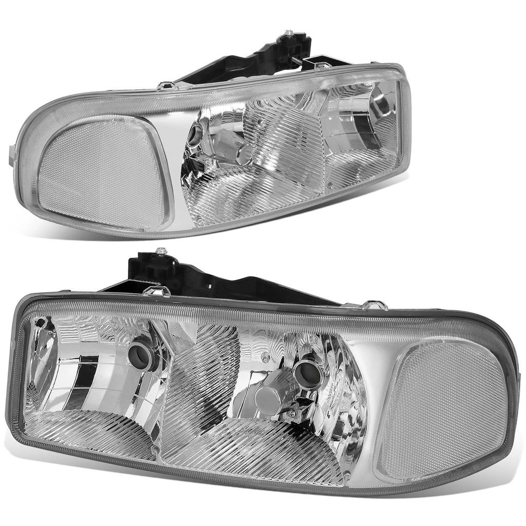 Clear Corner Headlight Lamps for GMC Sierra 1500 Yukon (1999–2007)