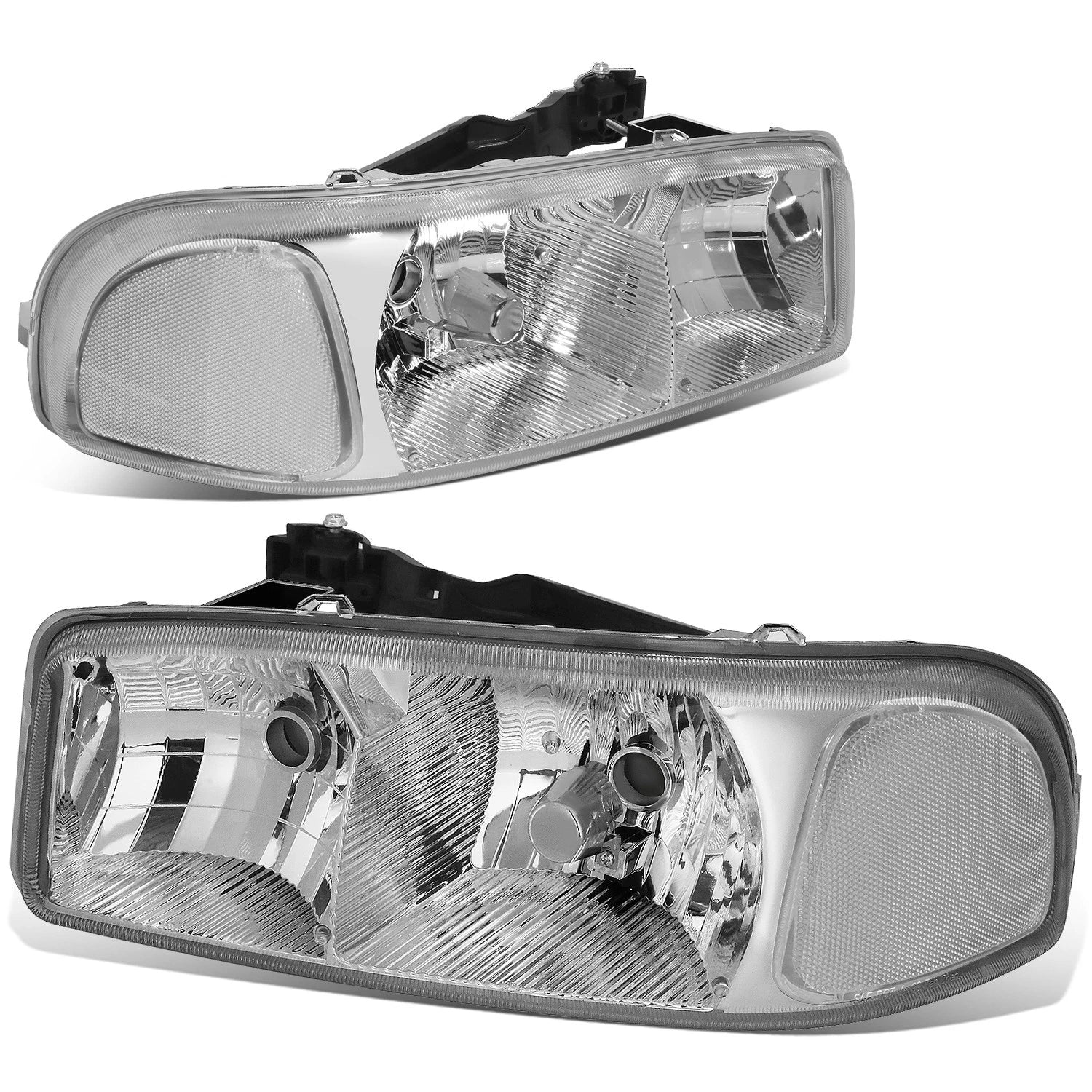 Clear Corner Headlight Lamps for GMC Sierra 1500 Yukon (1999–2007)
