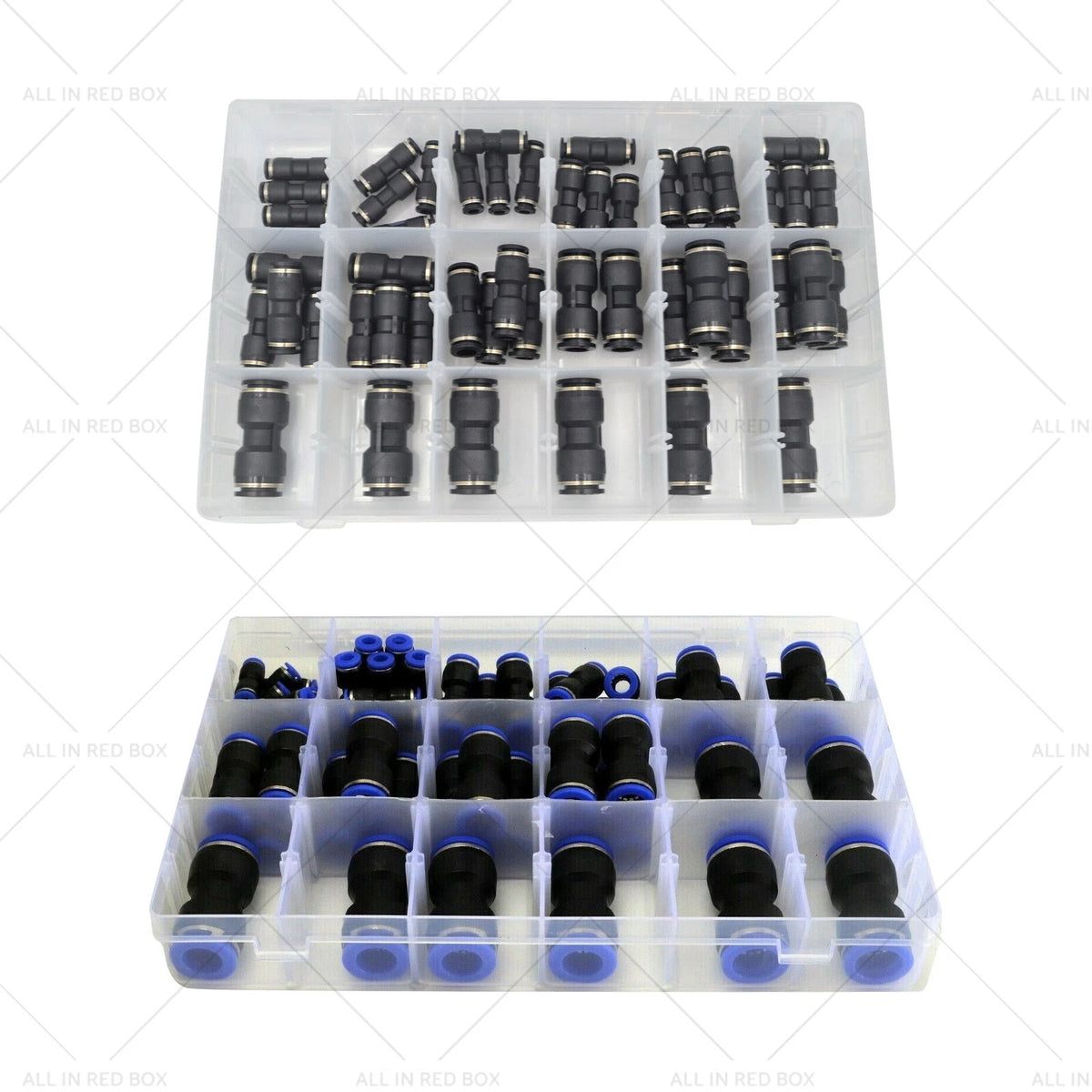 50pcs Pneumatic Push In Air Line Hose Joiner Quick Connect Kit