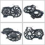 Dual Engine Radiator Cooling Fan Assembly 620-835 for Audi A6 V6 3.2L (2006–2011)