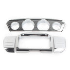 Chrome Tri Line Gauge Stereo Accent Trim Covers for Harley Electra Glide (2014–2023)