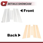 6 Pcs Door Pillar Window Trim for Mercedes E-Class (2010–2015) Chrome