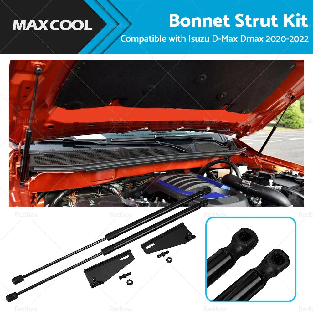 2X Hood Shock Strut for Isuzu D-Max (2020–2022)