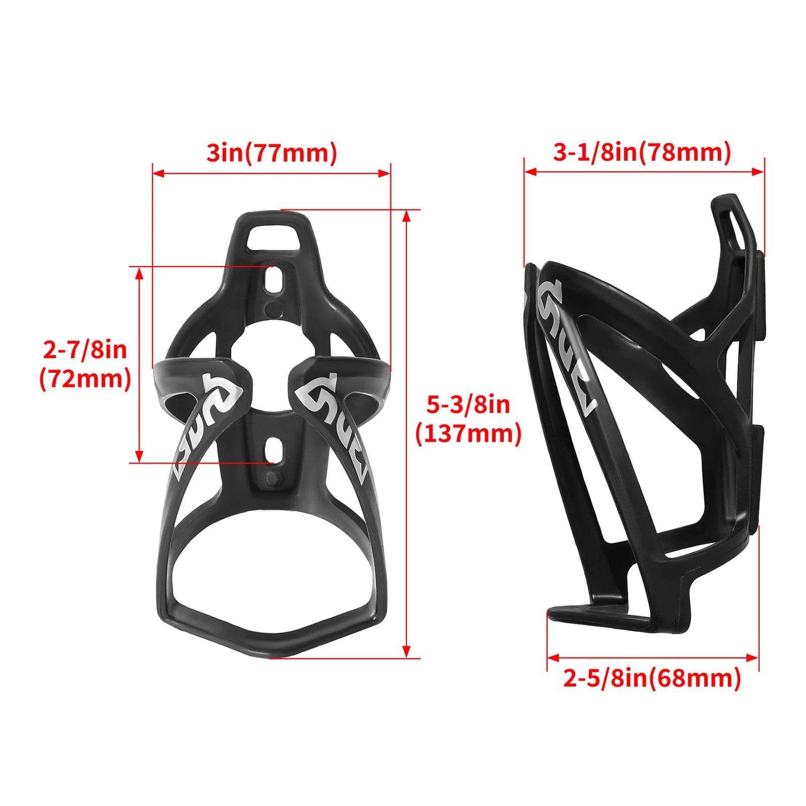 Water Bottle Cage for Universal Bicycle (Fits Most Models)