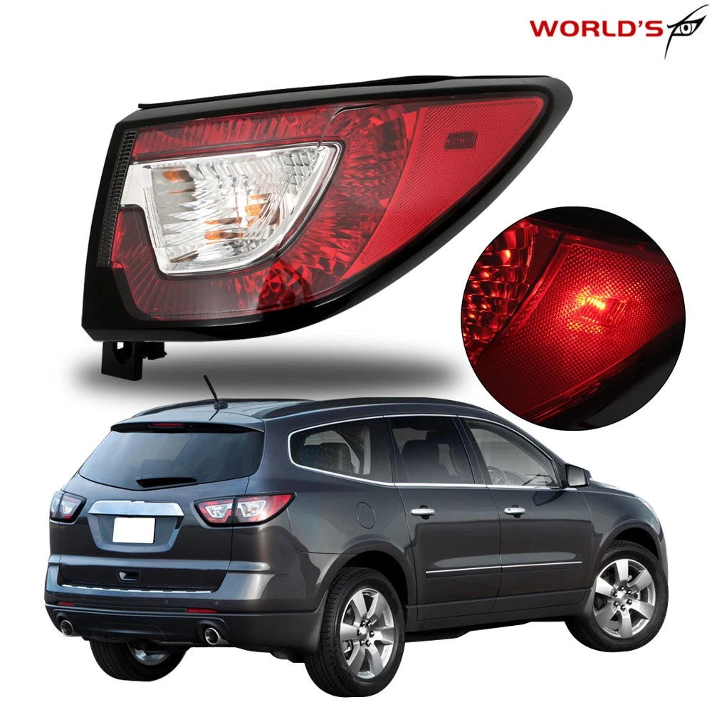 Tail Light for Chevrolet Traverse (2013–2017) Passenger Side Outer with Bulb