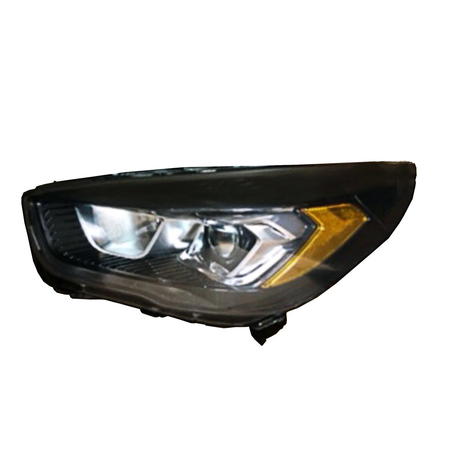 Halogen Headlight Assembly Replacement Black Driver Side for Nissan Navara (2011–2018)