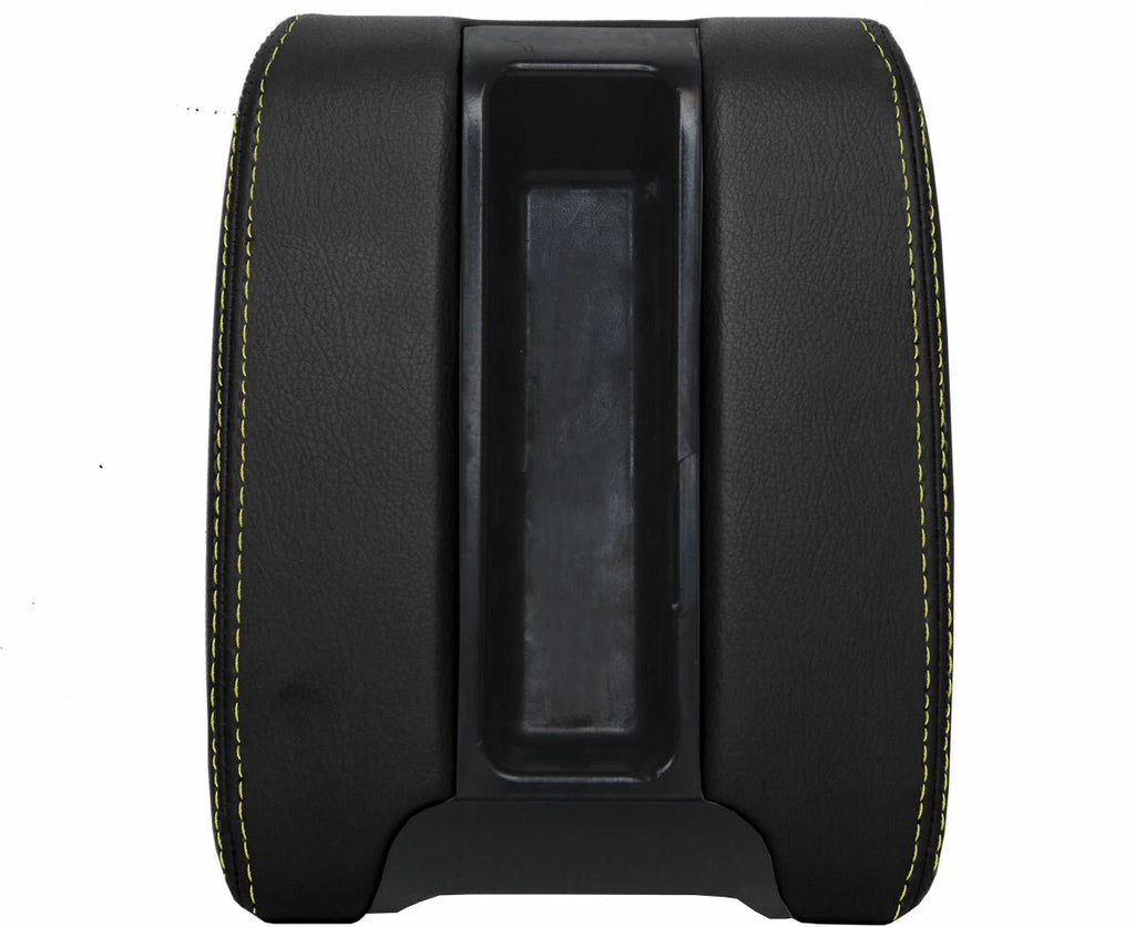 Center Console Lid Armrest Leather Cover for BMW E39 (1997–2003) Yellow Stitch