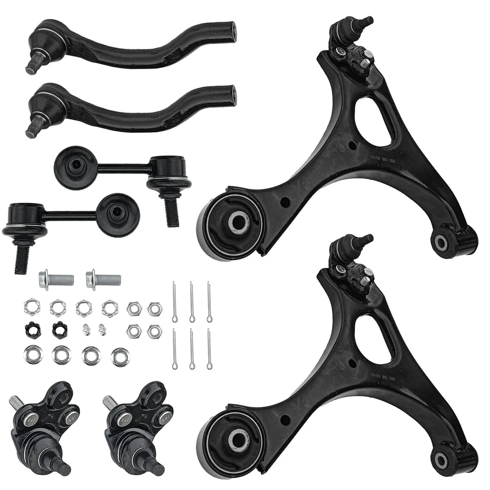 8pc Suspension Kit Control Arm Tie Rod Ends for Honda Civic 2006–2011