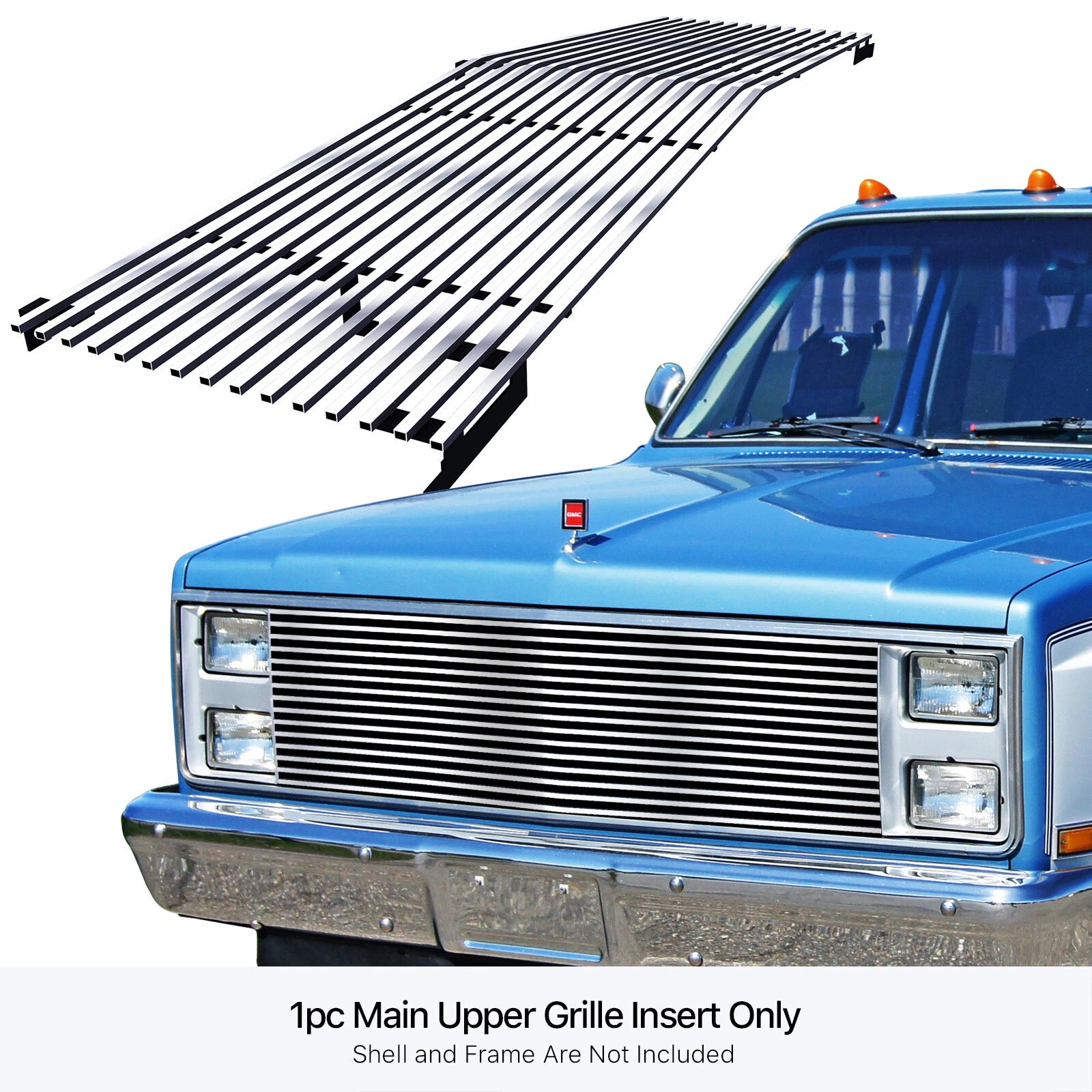 304 Stainless Chrome Billet Grille for Chevy C/K Pickup/Suburban/Blazer (1981–1987)