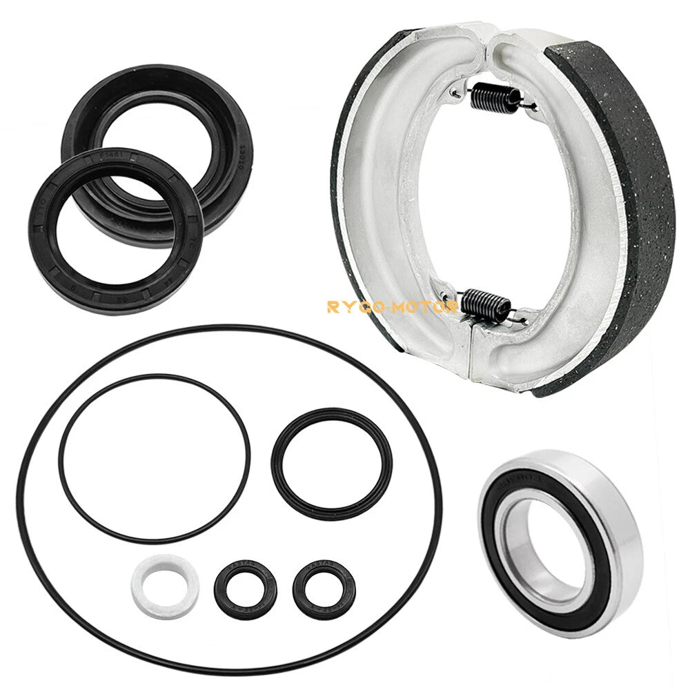 Rear Brake Shoes & Bearing Seals Kit for Honda TRX300FW 4x4 (1988–2000)