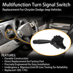 Turn Signal Headlight Dimmer Switch for Jeep Patriot Wrangler Dodge Nitro (2006–2017)