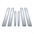 6Pc Chrome Pillar Post Covers Replacement for BMW 5 Series (1997–2003)