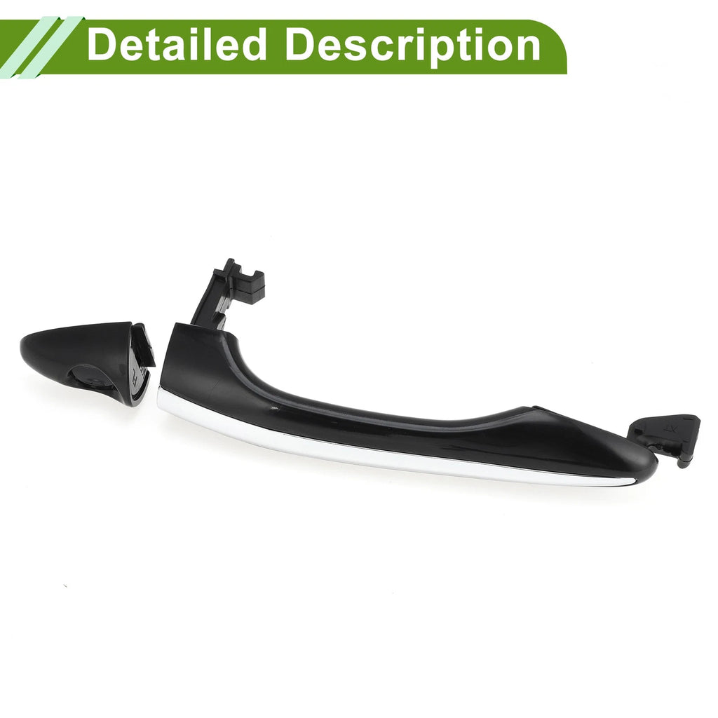 Exterior Door Handle for Hyundai (2011–2017) No. 826512T011 Black Silver Tone