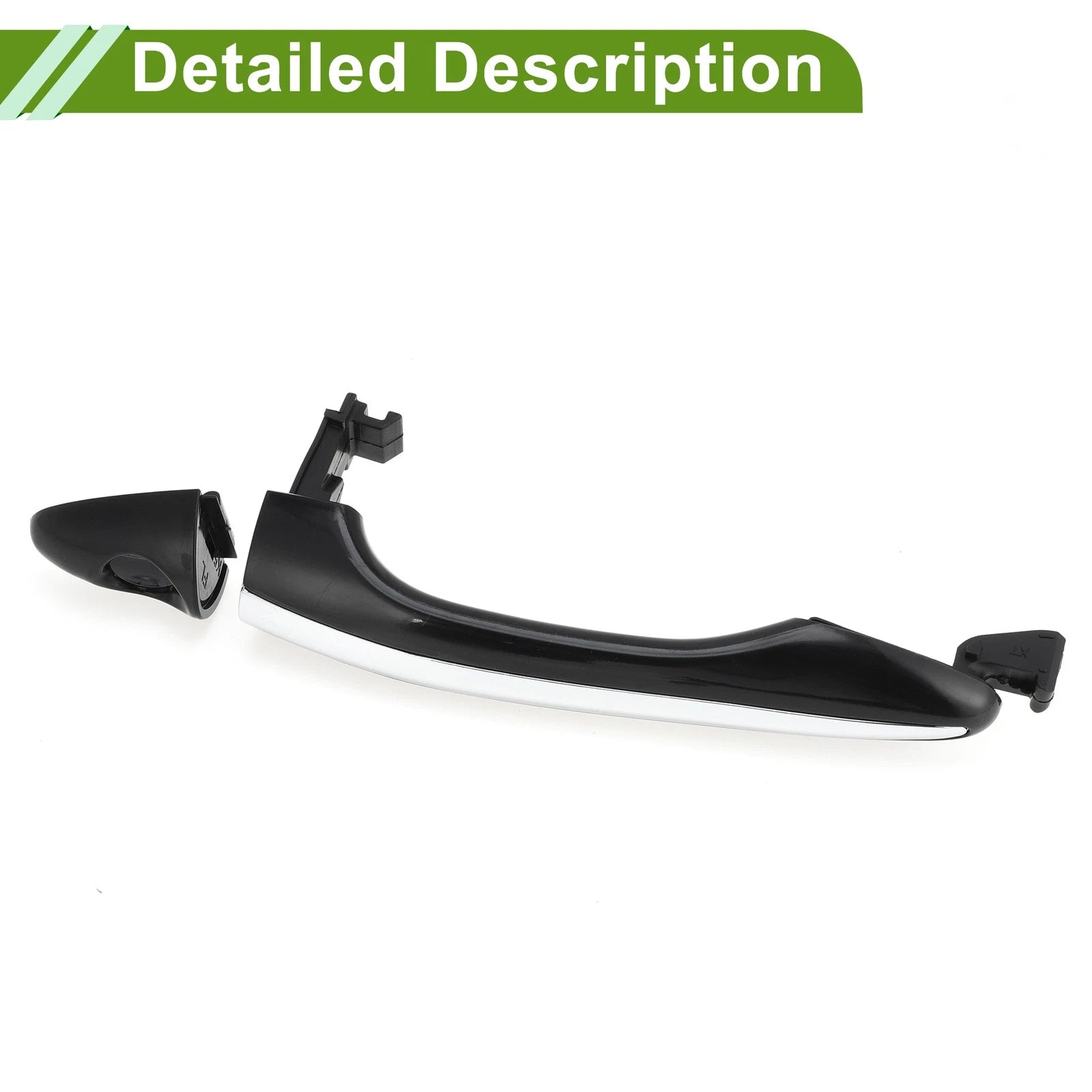 Exterior Door Handle for Hyundai (2011–2017) No. 826512T011 Black Silver Tone