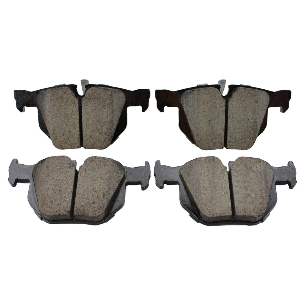 Akebono Euro Rear Ceramic Slotted Brake Pads for BMW E84 X1 E90 E92 E93 (2009–2015)