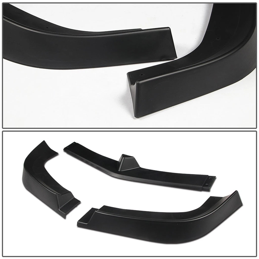 3Pcs Front Bumper Lip Splitter for Mercedes W204 C300 C350 (2012–2014)