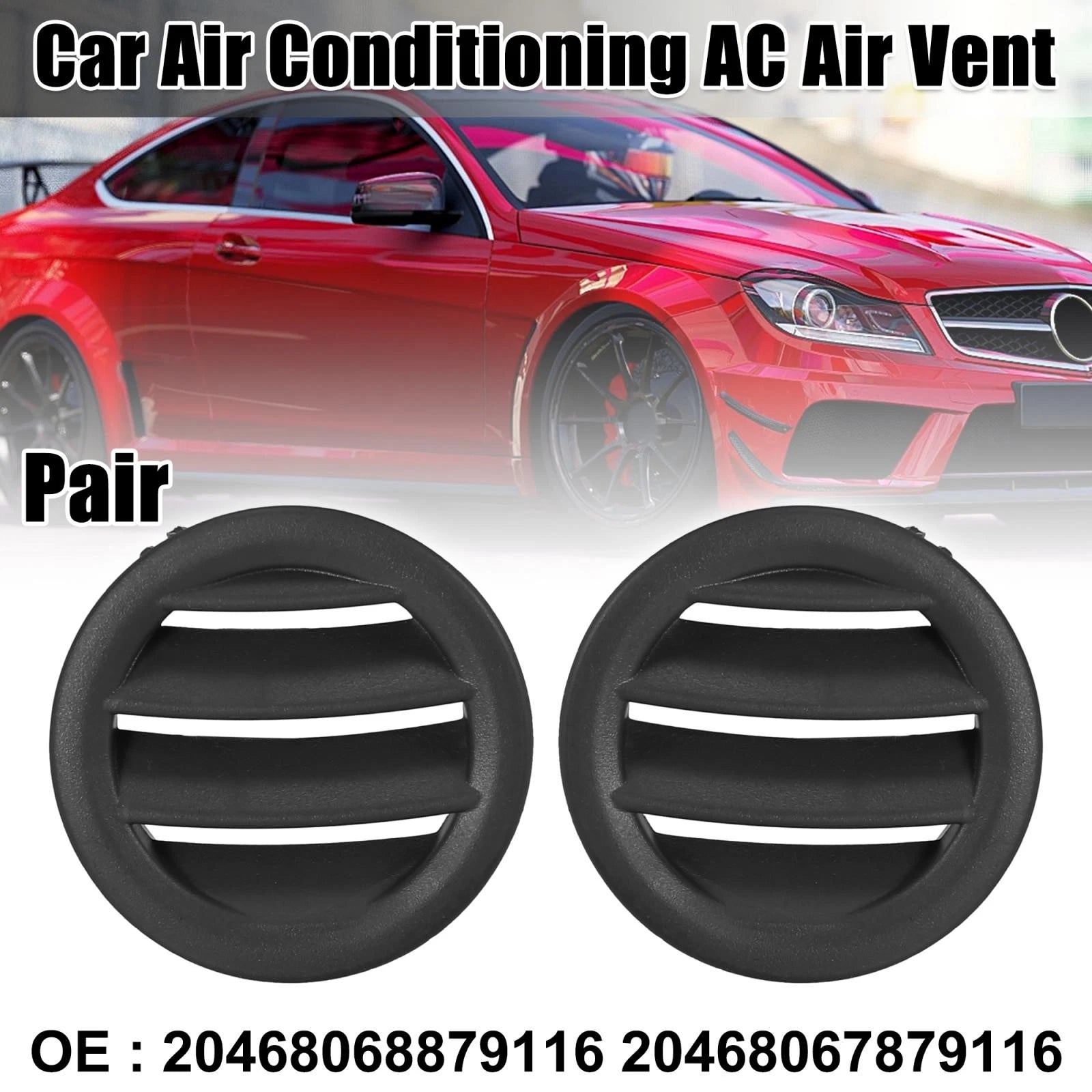 1 Pair AC Air Vent for Mercedes-Benz C280 C200 C250 C350 (1997–2015)