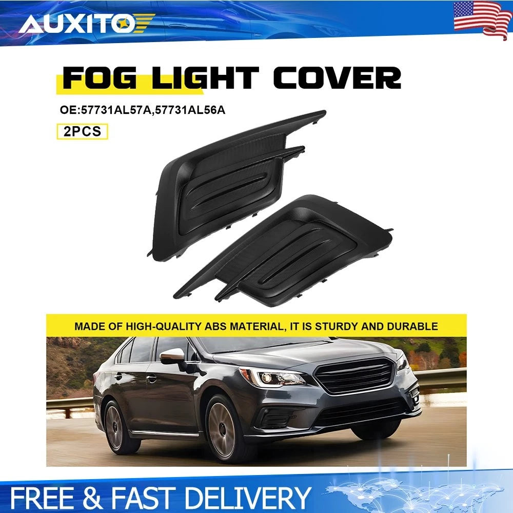 2Pcs Fog Light Cover Bezel for Subaru Legacy (2018–2019)