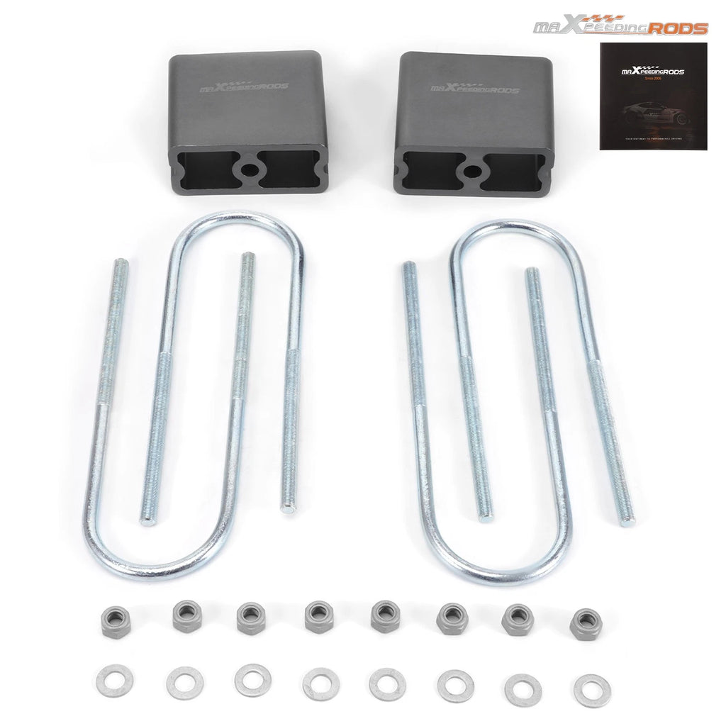 4” Drop Lowering Blocks Kit EXTRUDED BLOCKS For Toyota Tacoma Anodic oxidation