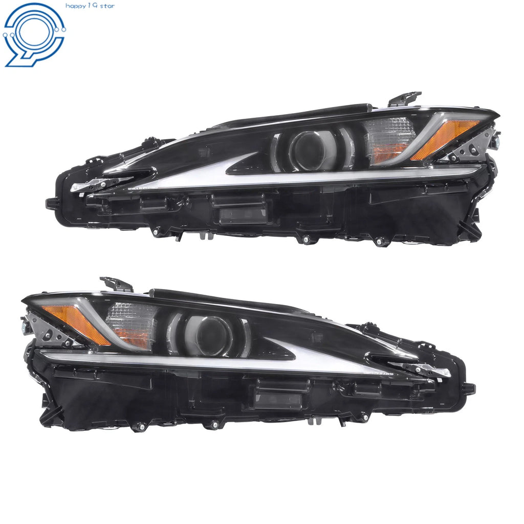 Set of 2 LED Headlights for Lexus ES350 (2019-2021) Chrome