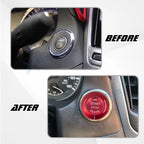 Alloy Engine Start Stop Push Button Cover for Infiniti Q50 QX50 2017-2022
