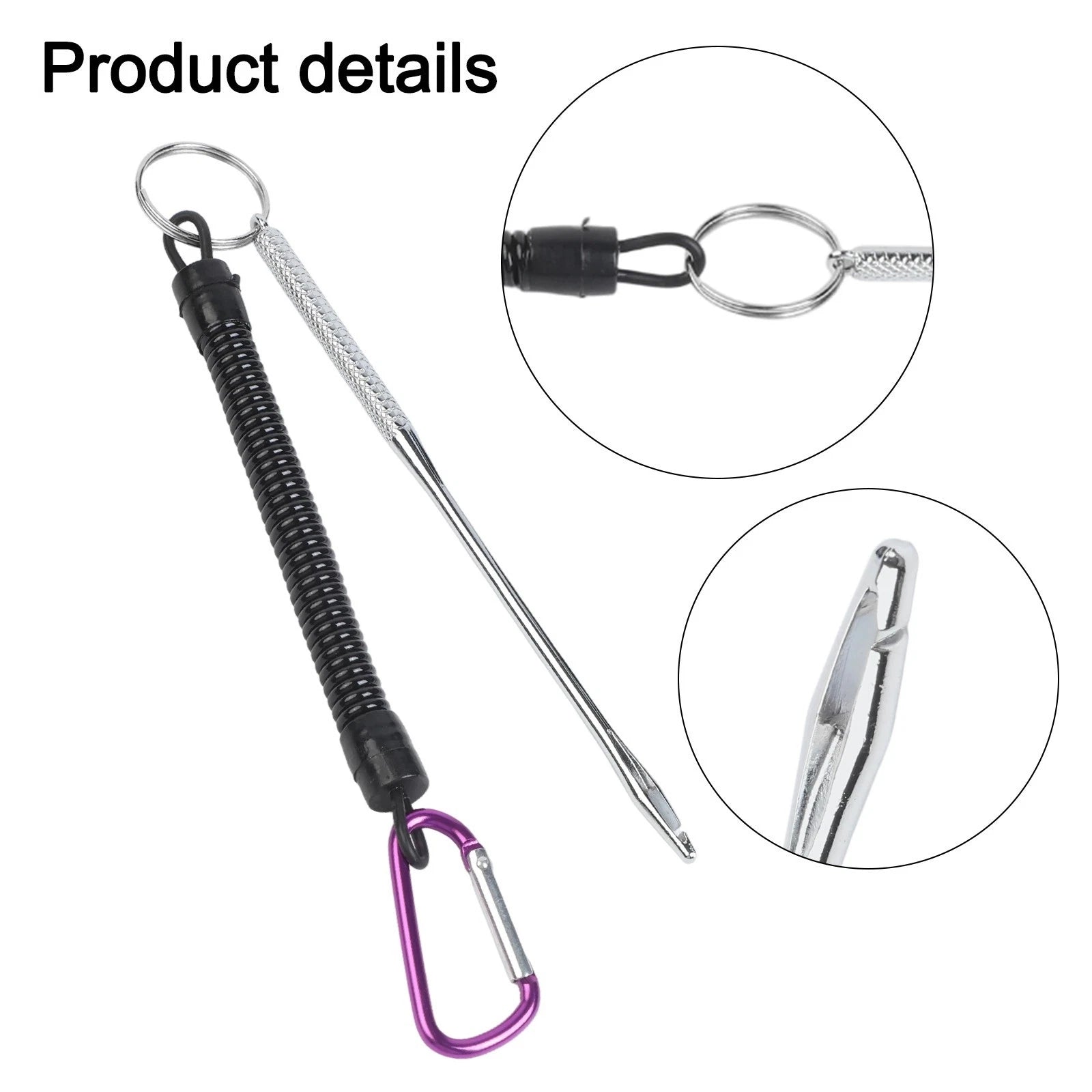 Stainless Steel Hook Remover Tool with Rope for Fishing Trips