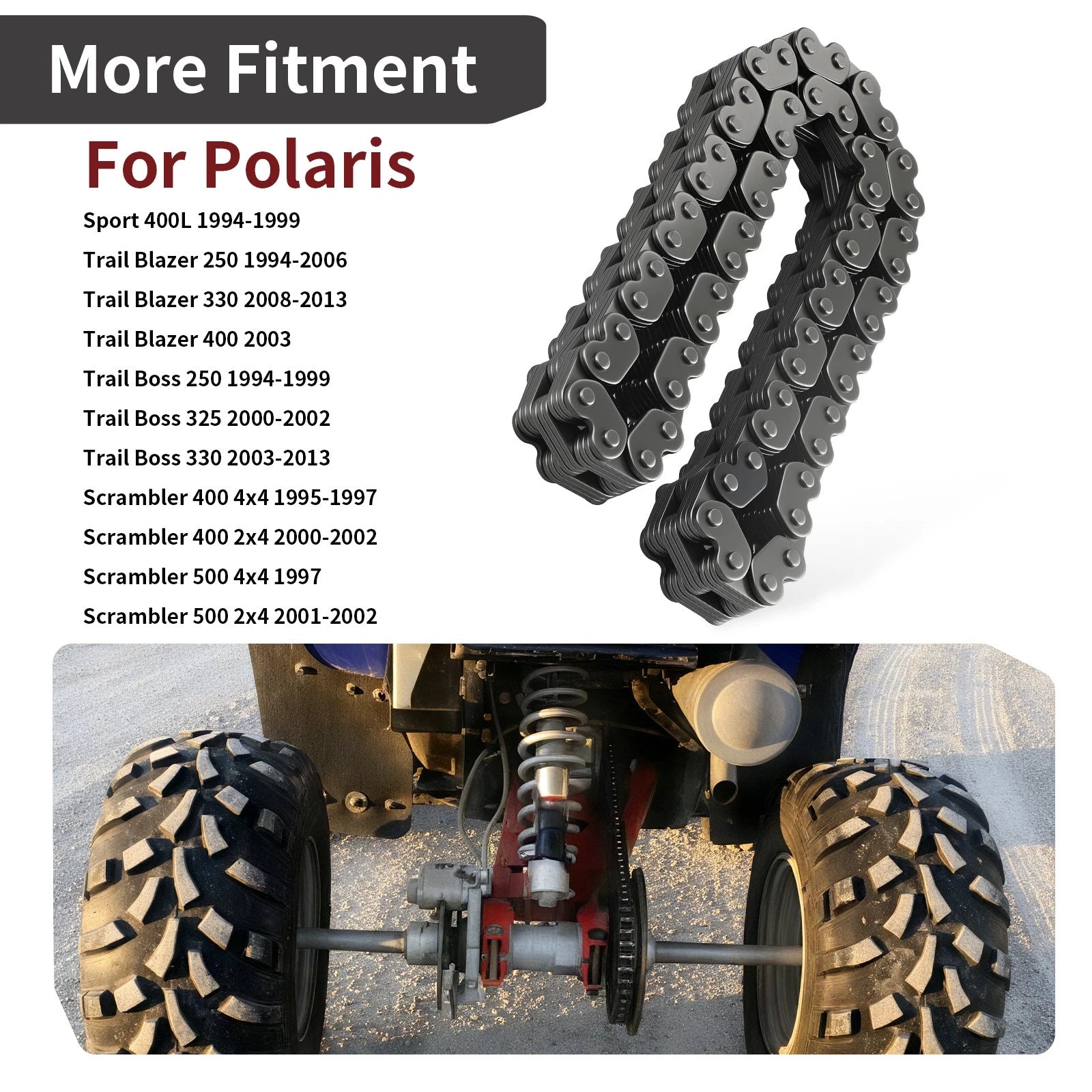 Silent Transmission Chain for Polaris Trail Blazer Scrambler 250 330 400 500