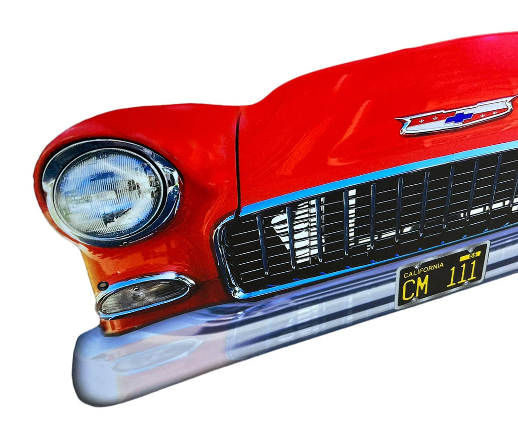 Front Bumper Metal Sign for Chevy Bel Air (1957–1960)