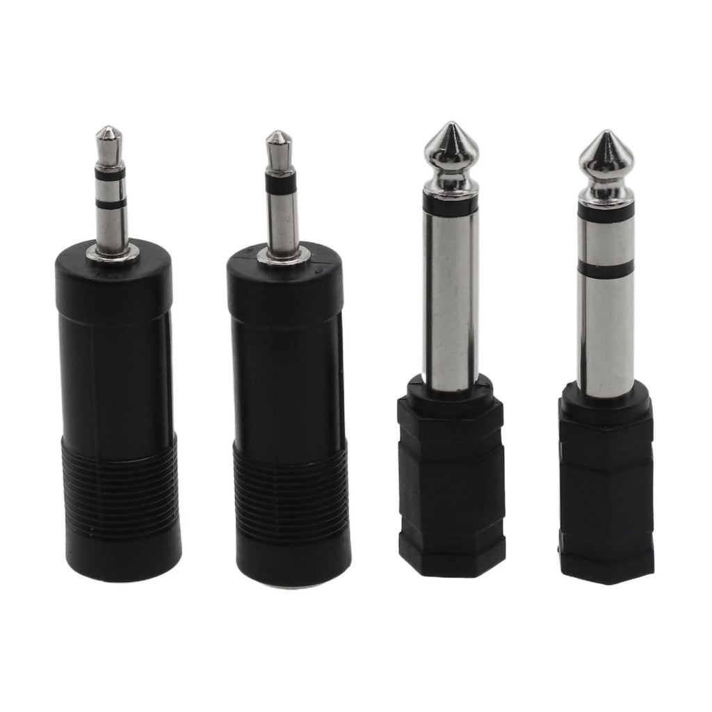 4X Headphone Adaptor Connector 1/4 Inch to 3.5mm/6.35mm Converter