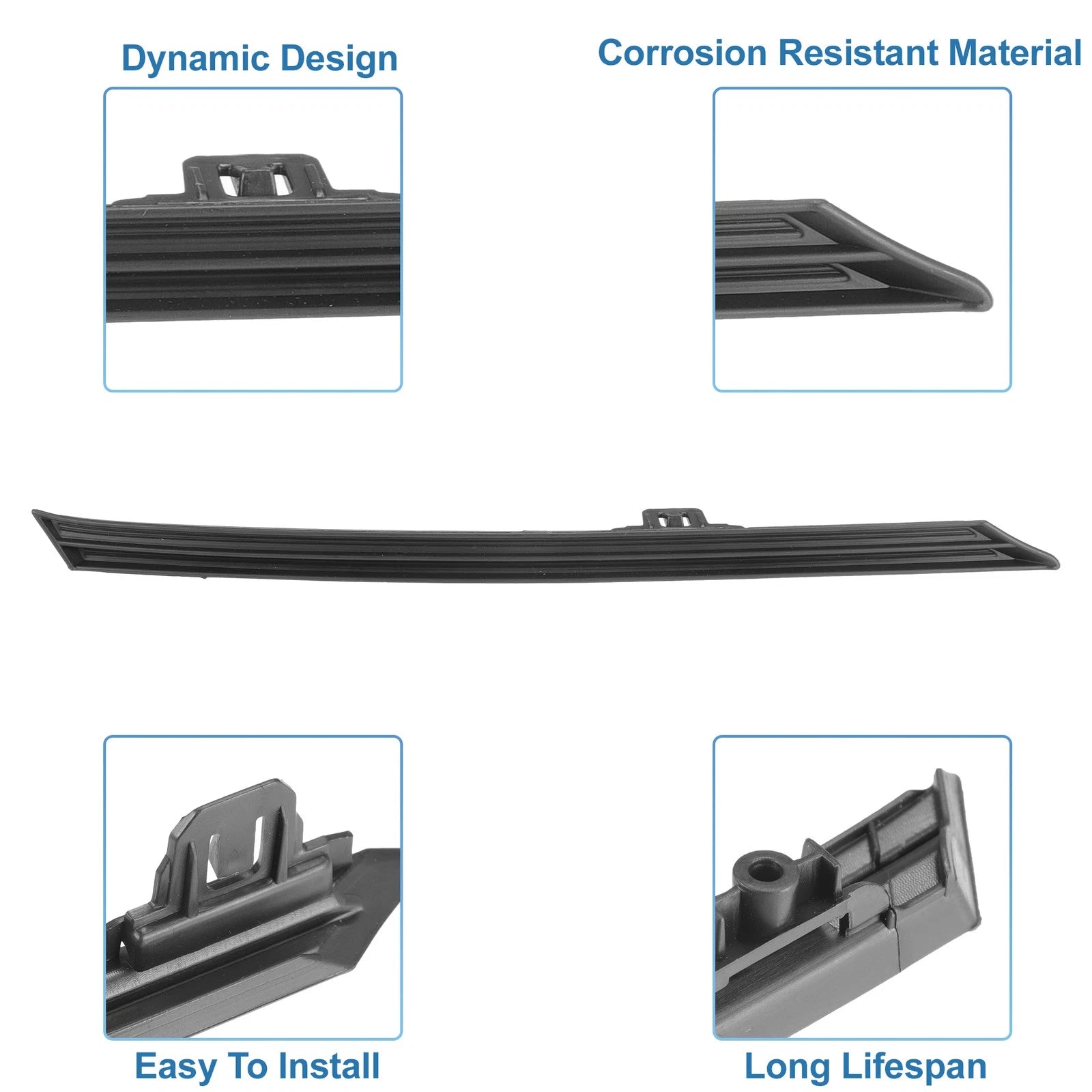 Front Hood Bumper Grille for Toyota RAV4 (2019–2022) No.531230R050 Black
