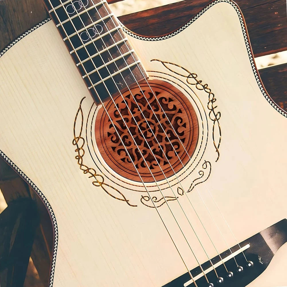 Compact Soundhole Cover for 40-41 Inch Acoustic Guitar