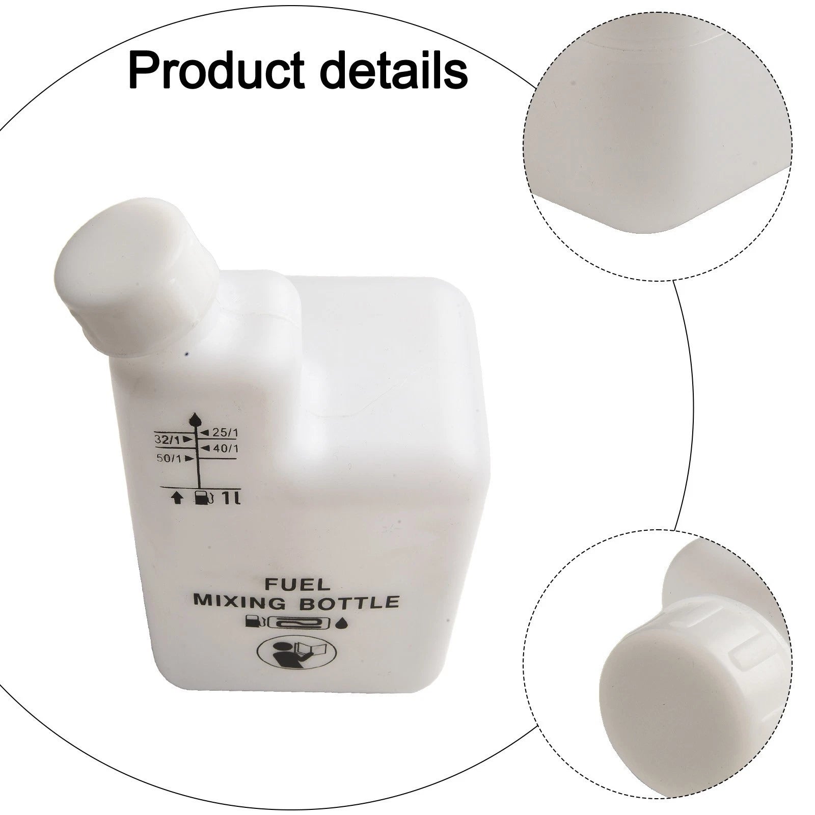 2 Engine Oil and Fuel Mixer 1L Bottle with Ratio Markings