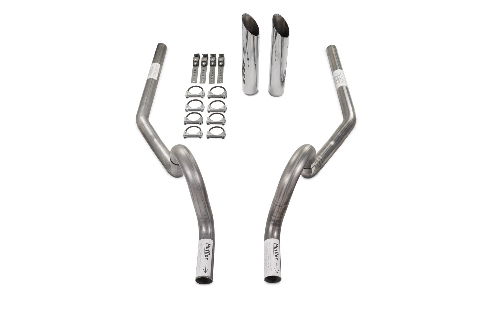 2.5" Dual Exhaust Kit for GM A Body (1964–1972) Rear Exit SW Tip