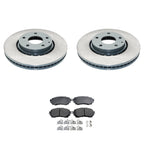 DuraGo Front Rotors & Akebono ProACT Ceramic Brake Pads Kit for Mazda 6 (2019–2021)