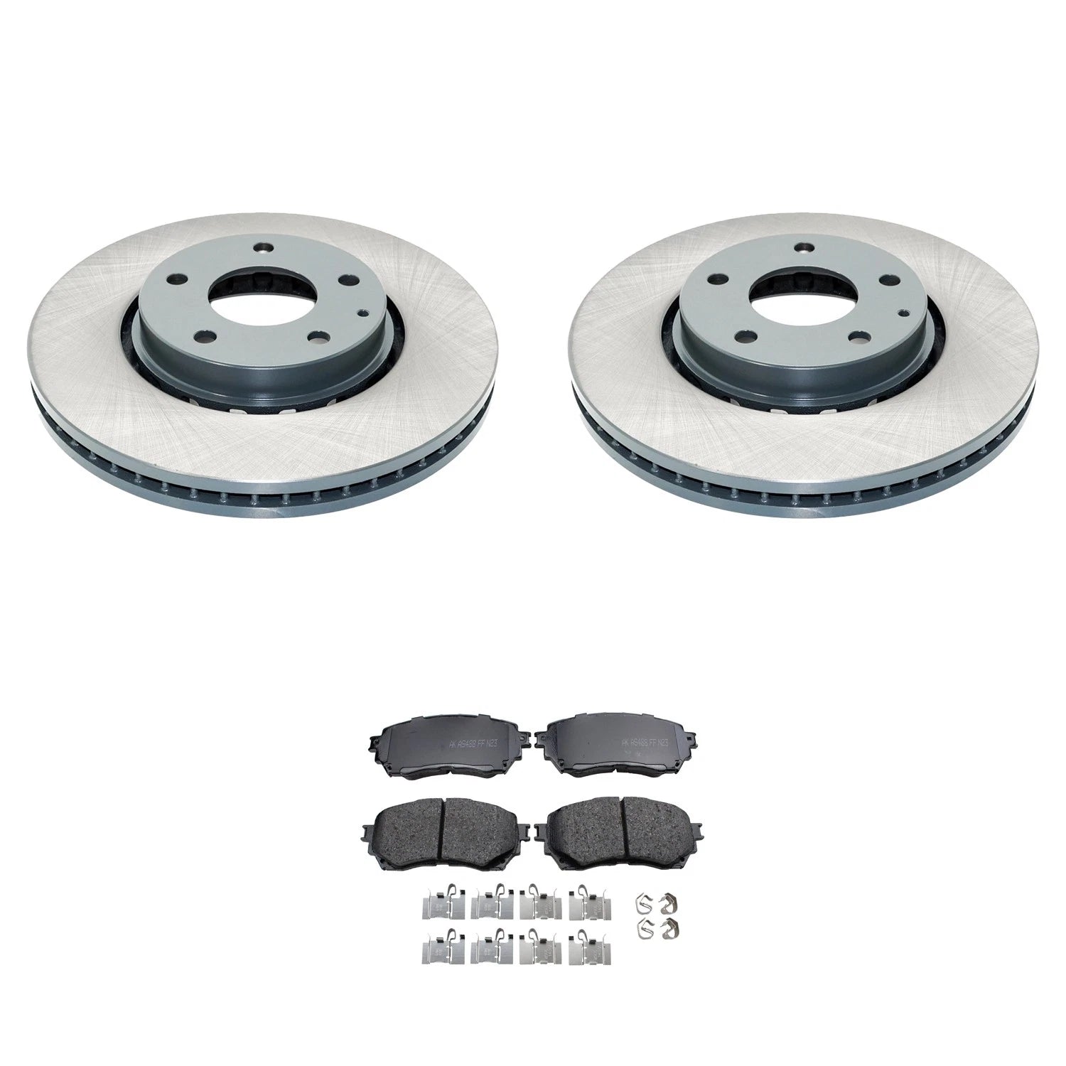 DuraGo Front Rotors & Akebono ProACT Ceramic Brake Pads Kit for Mazda 6 (2019–2021)