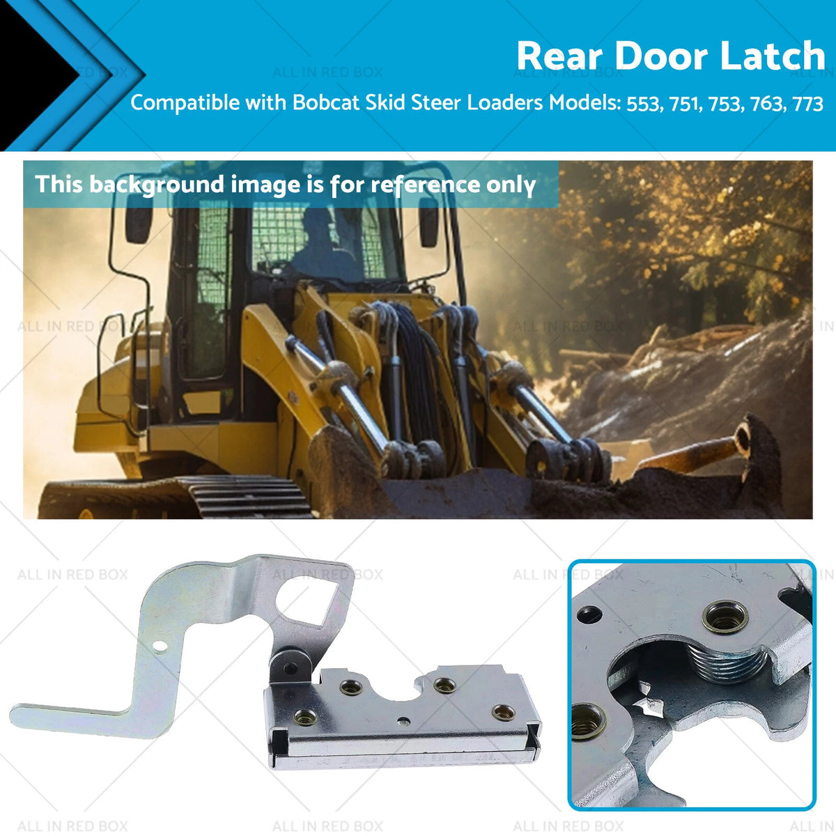 Rear Engine Door Latch Handle for Bobcat 553 751 753 763 (All Years) 6670867