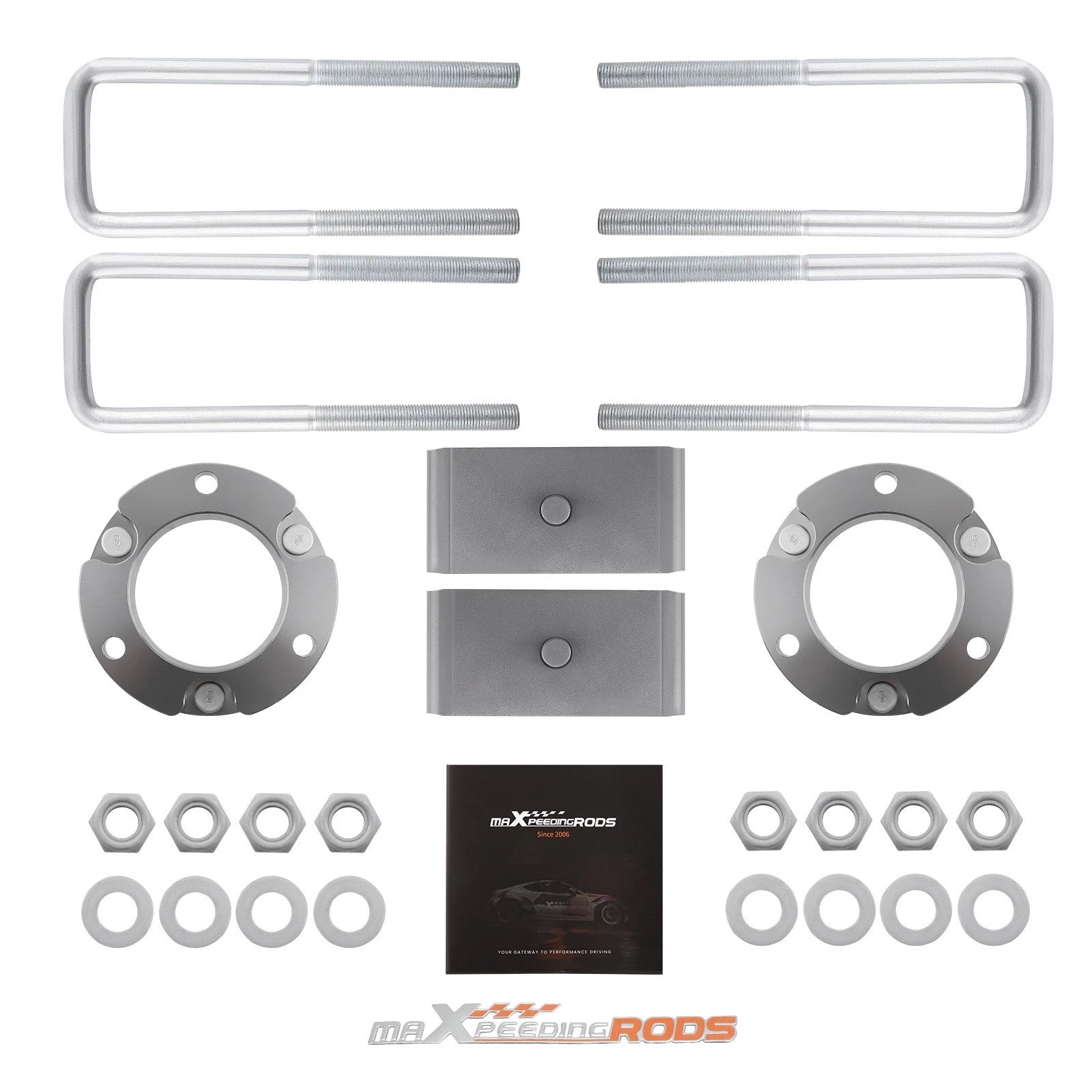 2" Front 1" Rear Lift Kit for Toyota Tacoma 2WD 4WD (2005–2023)