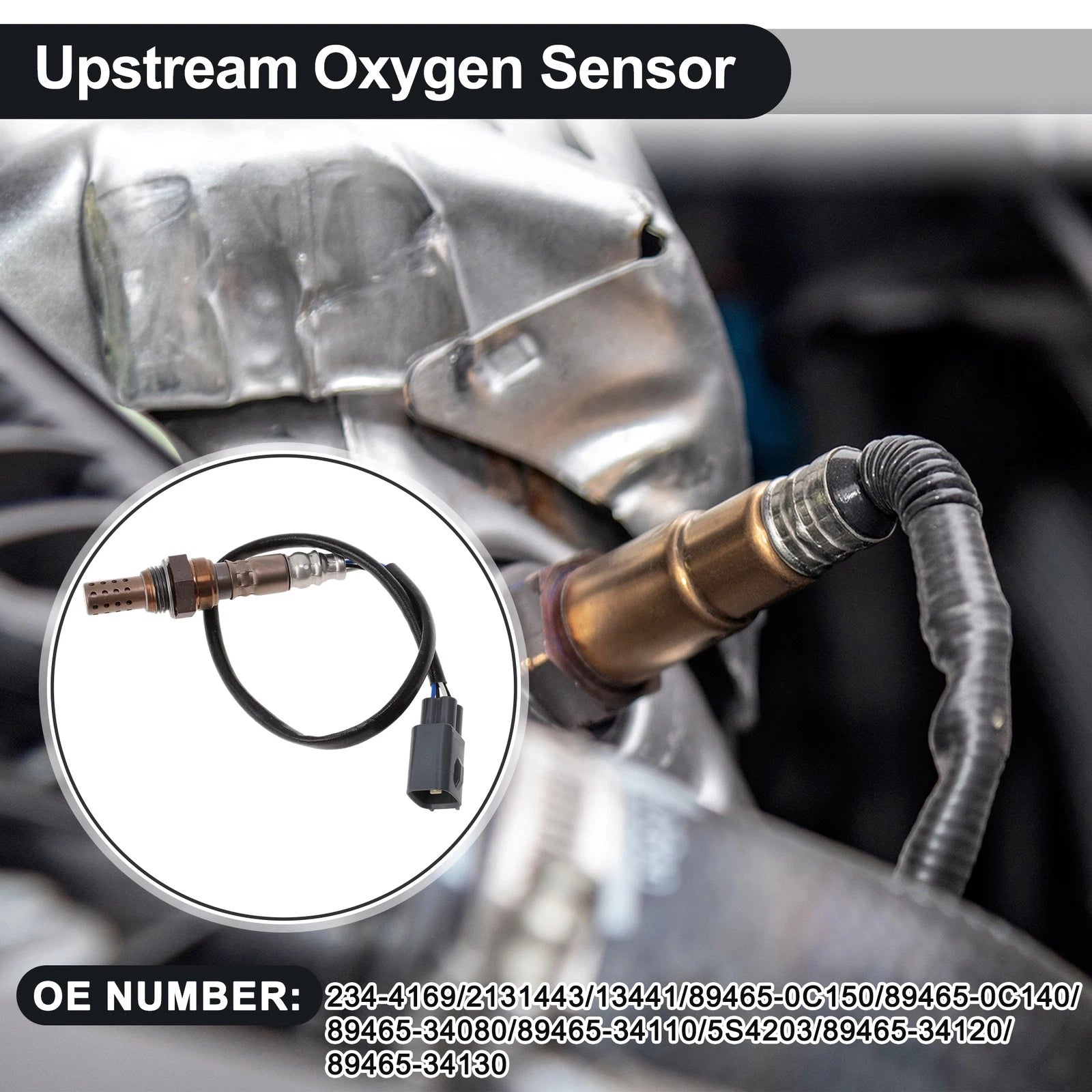 Upstream Oxygen Sensor for Toyota Land Cruiser 4.7L V8 (1998–2002) 234-4169