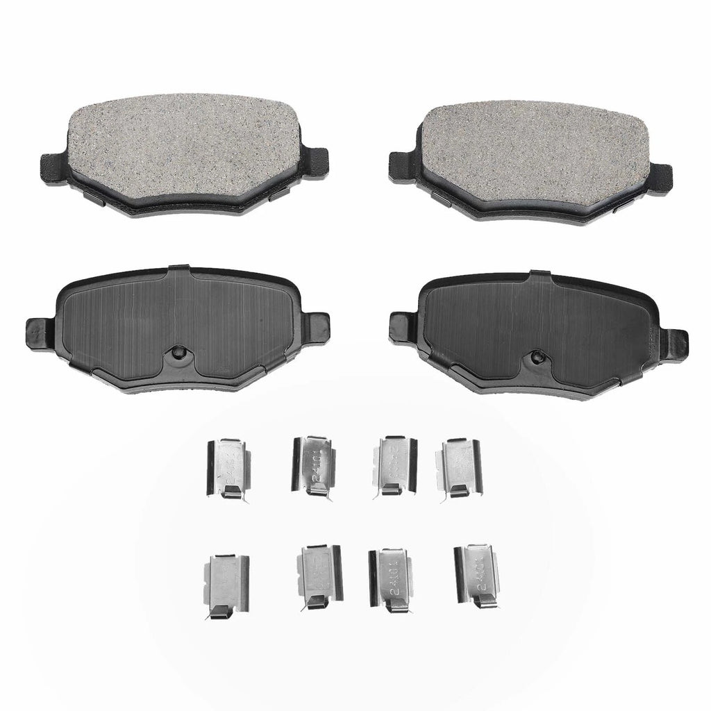Rear Disc Brake Rotors & Ceramic Pads for Ford Explorer Flex (2015-2019)