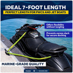 2-Pack 1/2 in x 7 ft PWC Dock Lines with Giant Snap Hook, FO4960