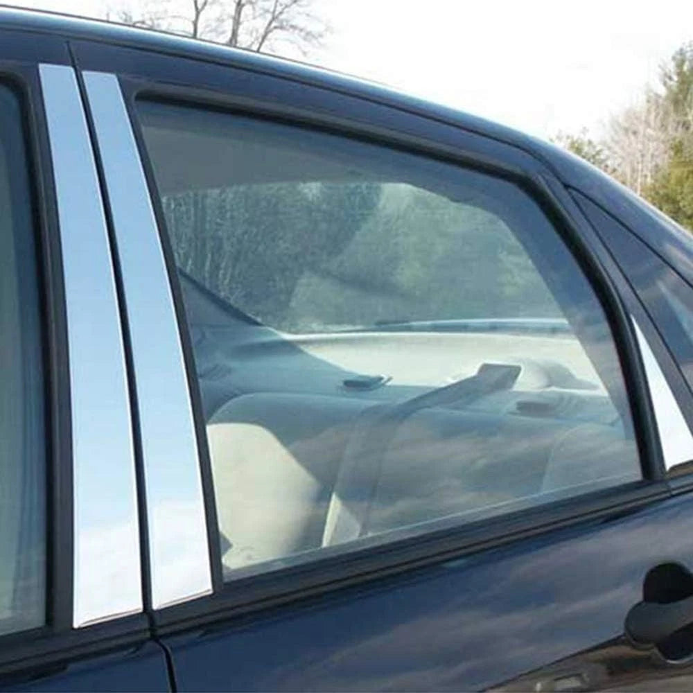 Luxury FX Stainless Steel Pillar Post Trim Kit for Ford Focus 2000–2007