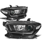 Projector Headlights for Toyota Tacoma (2016–2020) - Black Housing, Clear Corner
