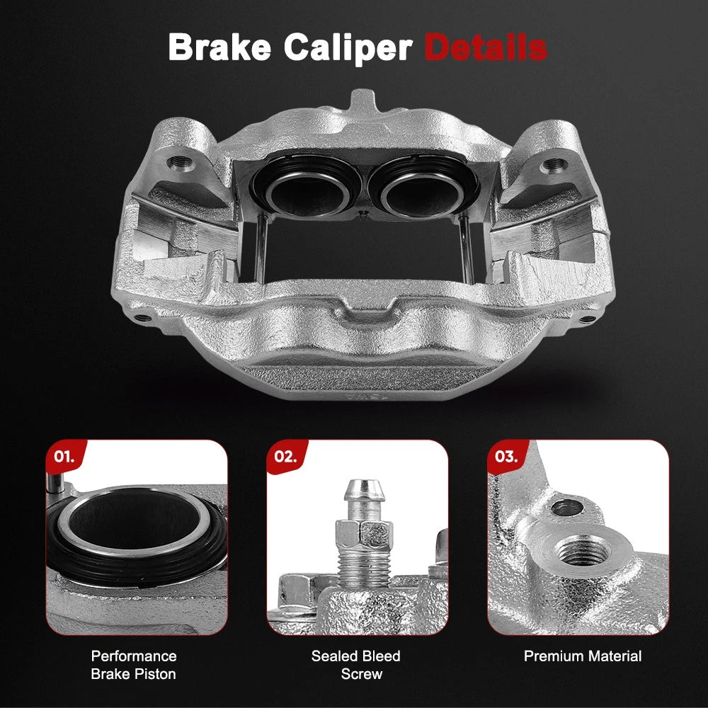 Front Brake Calipers Pair for Lexus LX570 Toyota Land Cruiser (2008–2015)