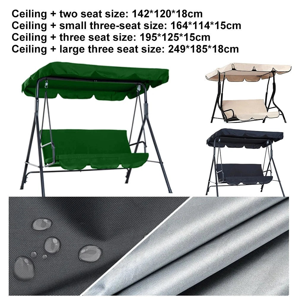 Protective Outdoor Swing Canopy Cover for Swing Chair (Waterproof, Sunproof)